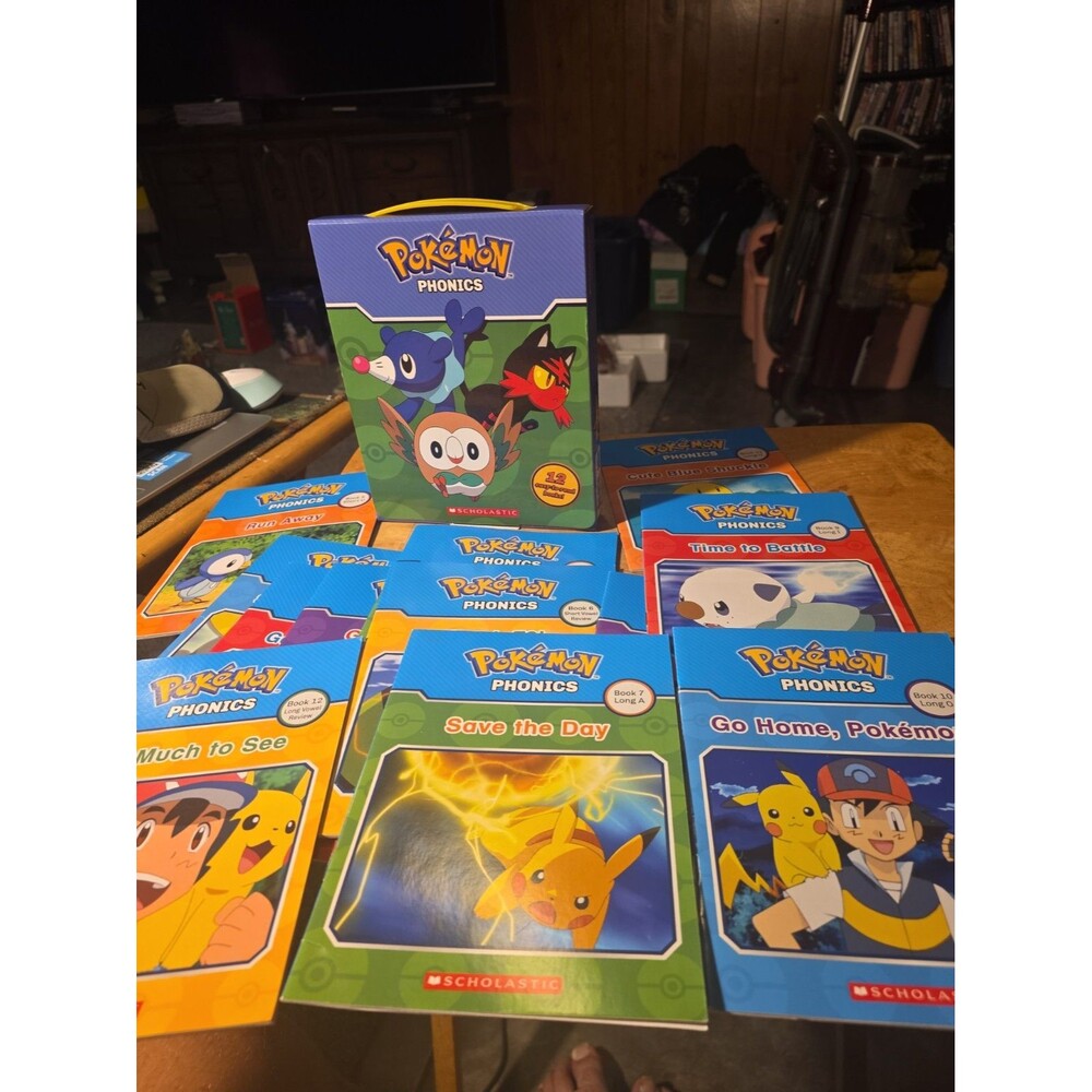 Pokemon Phonics Childrens Books Learning to Read Early Readers Lot 12